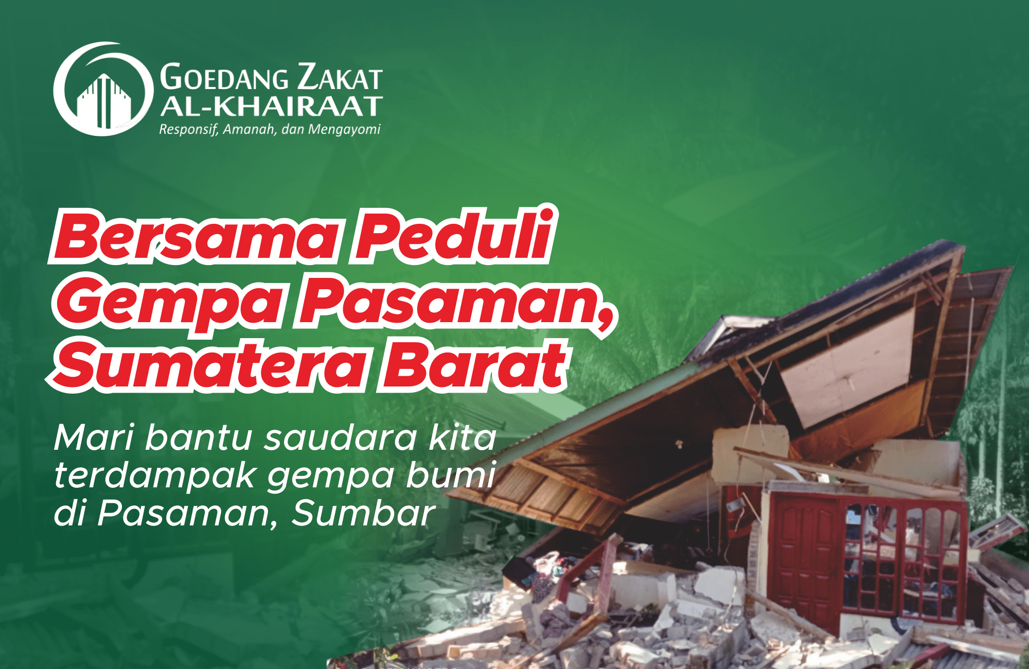 Peduli Gempa Pasaman, Sumatera Barat